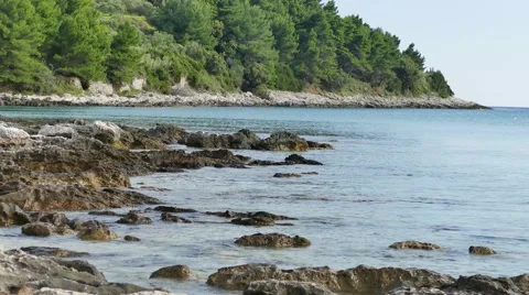 Sea waves and rocks Stock Footage 63450692