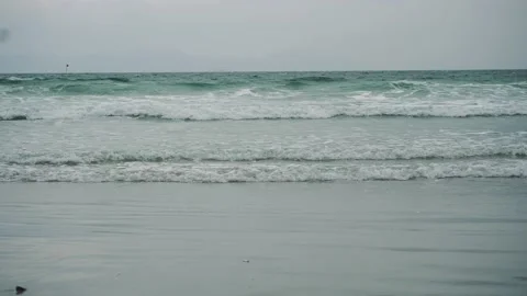 Sea waves and a storm Stock Footage 132178220