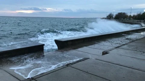Sea waves and storm Stock Footage 144849041
