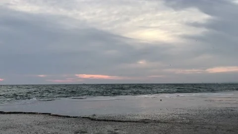 Sea waves and storm Video stock 146412474