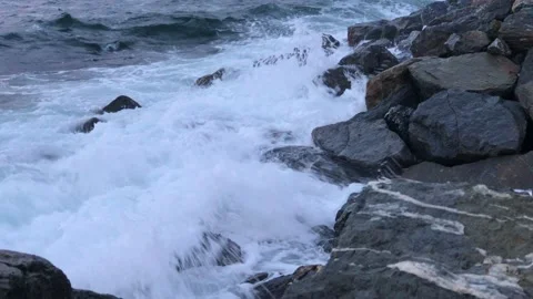 Sea waves and storm Video stock 146412958