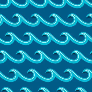 Sea waves background. Stock Illustration