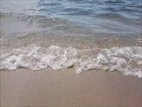 Sea waves on the beach Stock Footage 78893605