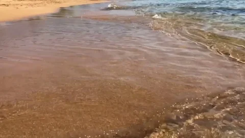 Sea ​​waves beach Stock Footage 81208609