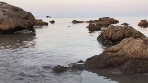 Sea ​​waves beach Stock Footage 81209269