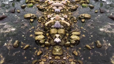 Sea waves on the beach Stock Footage 83362677