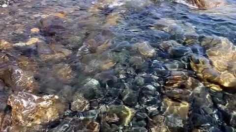 Sea waves on the beach Stock Footage 86361654
