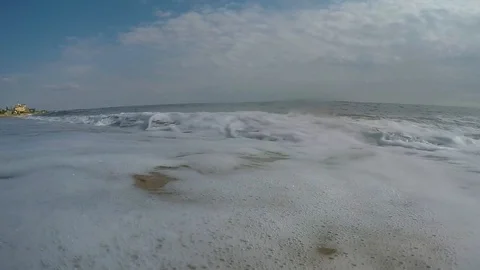 Sea waves. Beach. Stock Footage 88012522