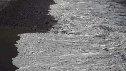Sea waves on the beach Stock Footage 145812636