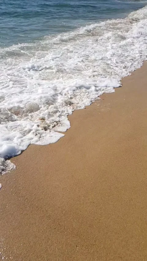 Sea waves on the beach Stock Footage 249602216
