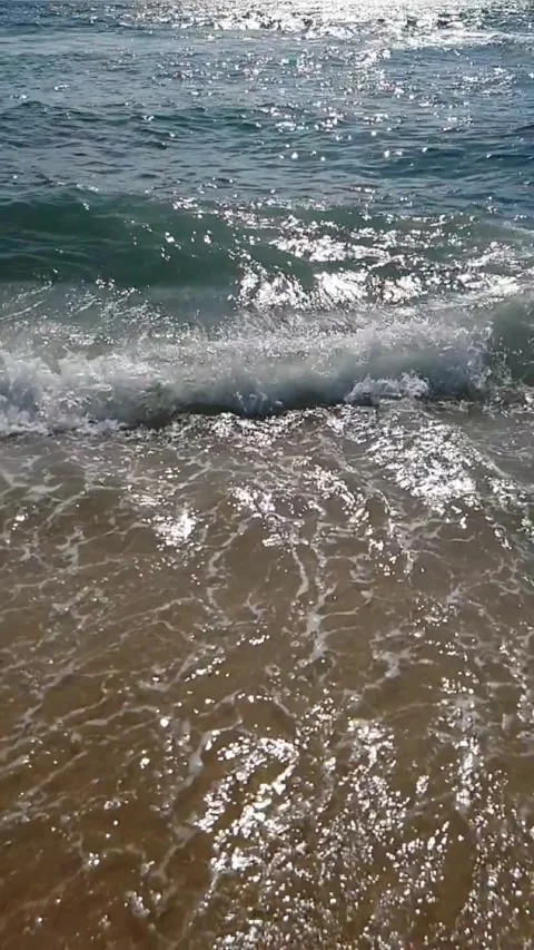 Sea waves on the beach Stock-Footage 249603656