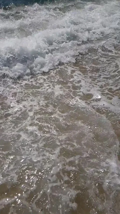 Sea waves on the beach Stock Footage 249603754