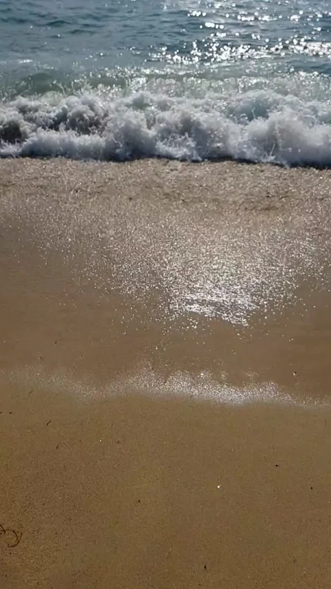 Sea waves on the beach Stock Footage 249603850