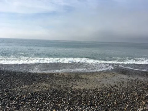 Sea Waves at the Beach Stock Photos