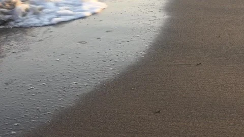 Sea waves on a beach in Turkey Stock Footage 245844910