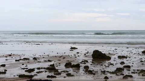 Sea waves, blows into the coast 库存影片 78714107