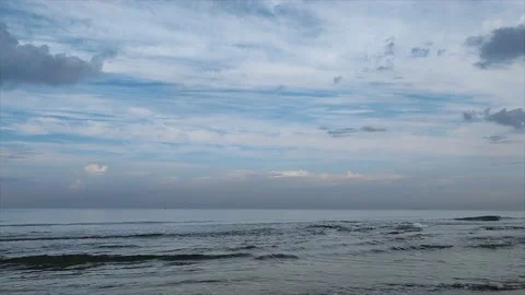 Sea Waves Blue Sky Video stock 165107197