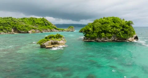 Sea waves in Boracay, Philippines. Stock Footage 266923208