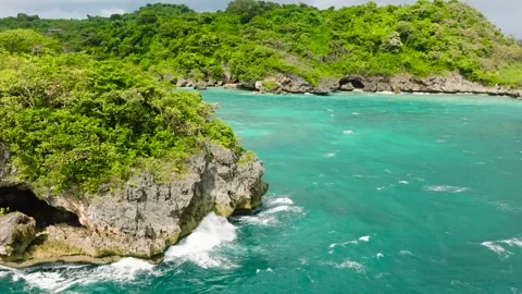 Sea waves in Boracay, Philippines. Stock Footage 311347618