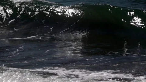 Sea Waves Breaking Stock Footage 115969647