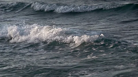 Sea Waves Breaking Stock Footage 115970617