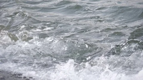 Sea waves breaking onto rock Stock Footage 83169278