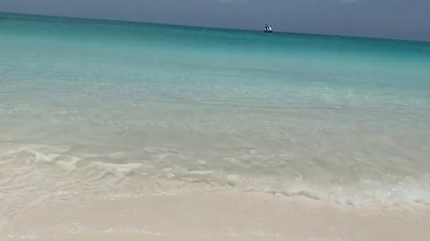 Sea Waves in Caribbean Stock Footage 113166572