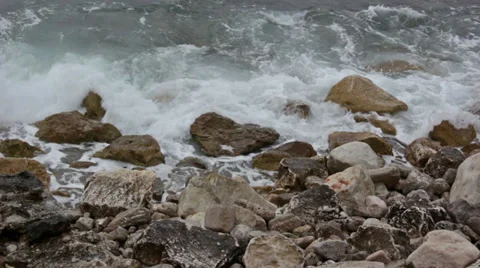 Sea, waves, close up Video stock 32869692