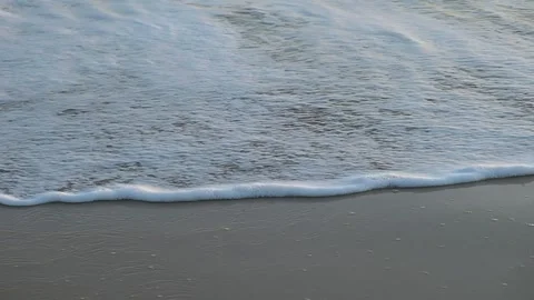 Sea Waves - Close up , waves wash on shore and overlap Stock Footage 244685862