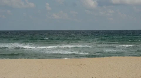 Sea waves clouds Stock Footage 67442878