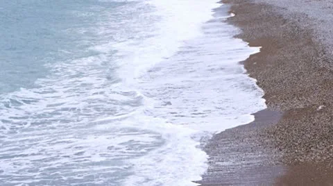 Sea waves on the coast Background Stock Footage 10595104