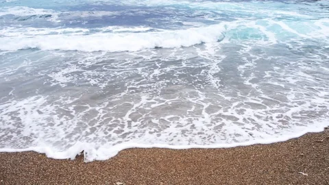 Sea waves on the coast Stock Footage 122178329