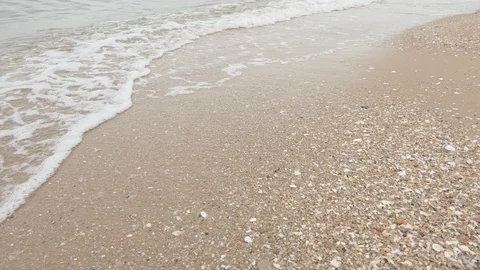 Sea waves at coastal.slow motion Video stock 91957915