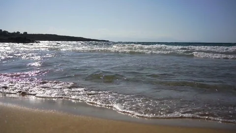 Sea Waves Crete, Greece Stock Footage 102495111