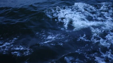 Sea waves of dark blue realtime Video stock 84359531