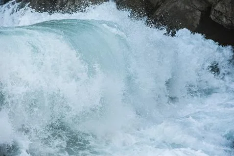 Sea waves during a storm Stock Photos