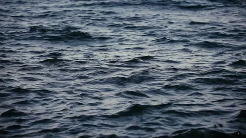 Sea waves during a storm wind. Waves in the open sea. The concept of ecology Stock Footage 165201045