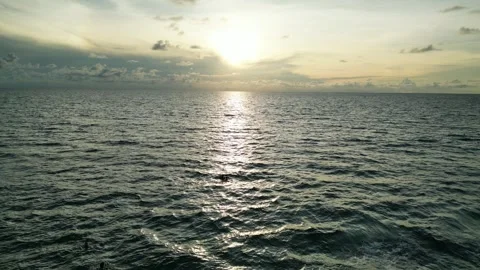 Sea waves during sunset Stock-Footage 305260386