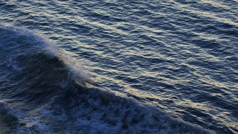 Sea waves at dusk Stock Footage 100046432