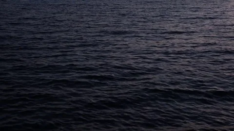 Sea waves at the evening time Stock Footage 81799354