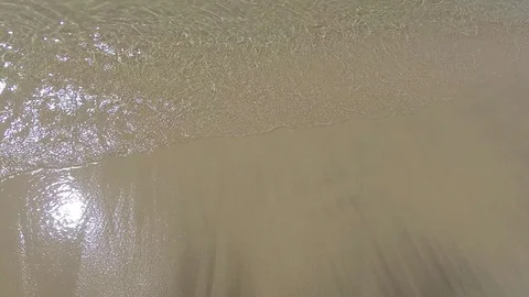 Sea waves with foam, background. Restless dirty water. Stock Footage 88387795