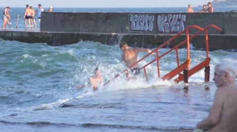 Sea waves Stock Footage 49671744