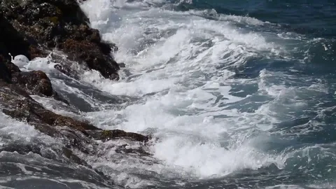 Sea waves Video stock 75534378