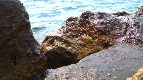 Sea waves Stockbeeldmateriaal 124851154