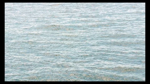 Sea waves gently hitting the shore Stock Footage 296892217