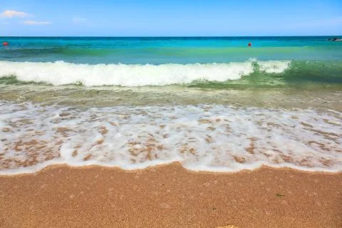 Sea waves at he beach Stock-Fotos