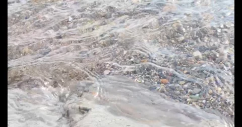 Sea waves hitting the rock Stock Footage 277116050