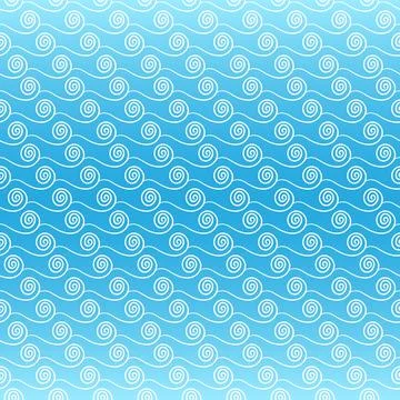 Sea waves Stock Illustration