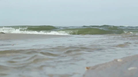 Sea Waves Low pov Stock Footage 37031406