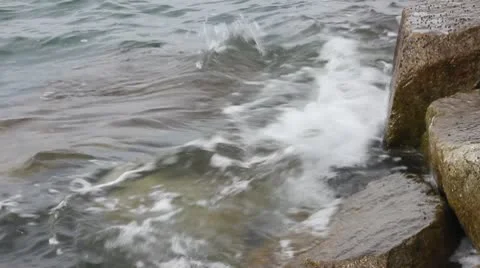 Sea waves movement Video stock 10679773